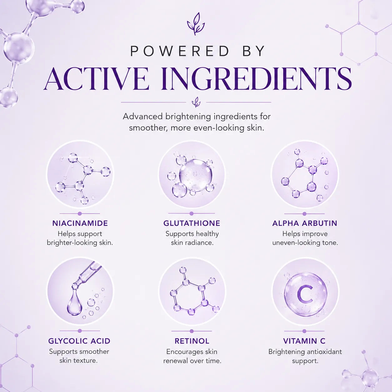 Curevia Dark Area Brightening Cream with ingredients that support brighter and smoother-looking skin