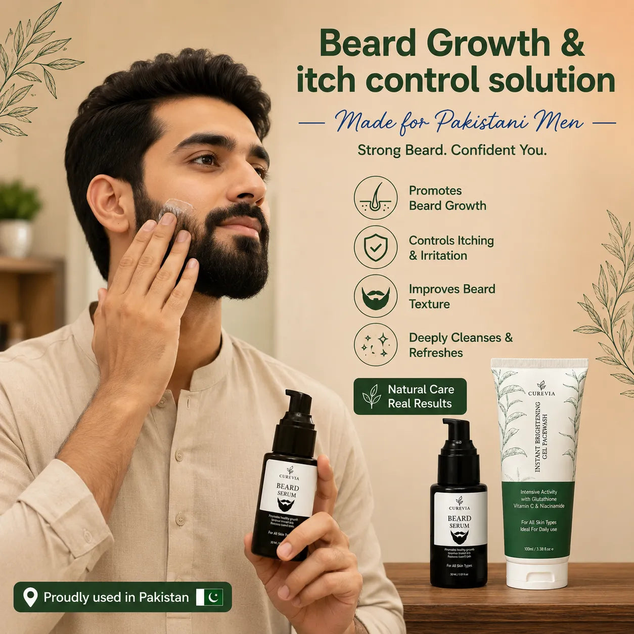 Beard Growth & Itch Control Solution