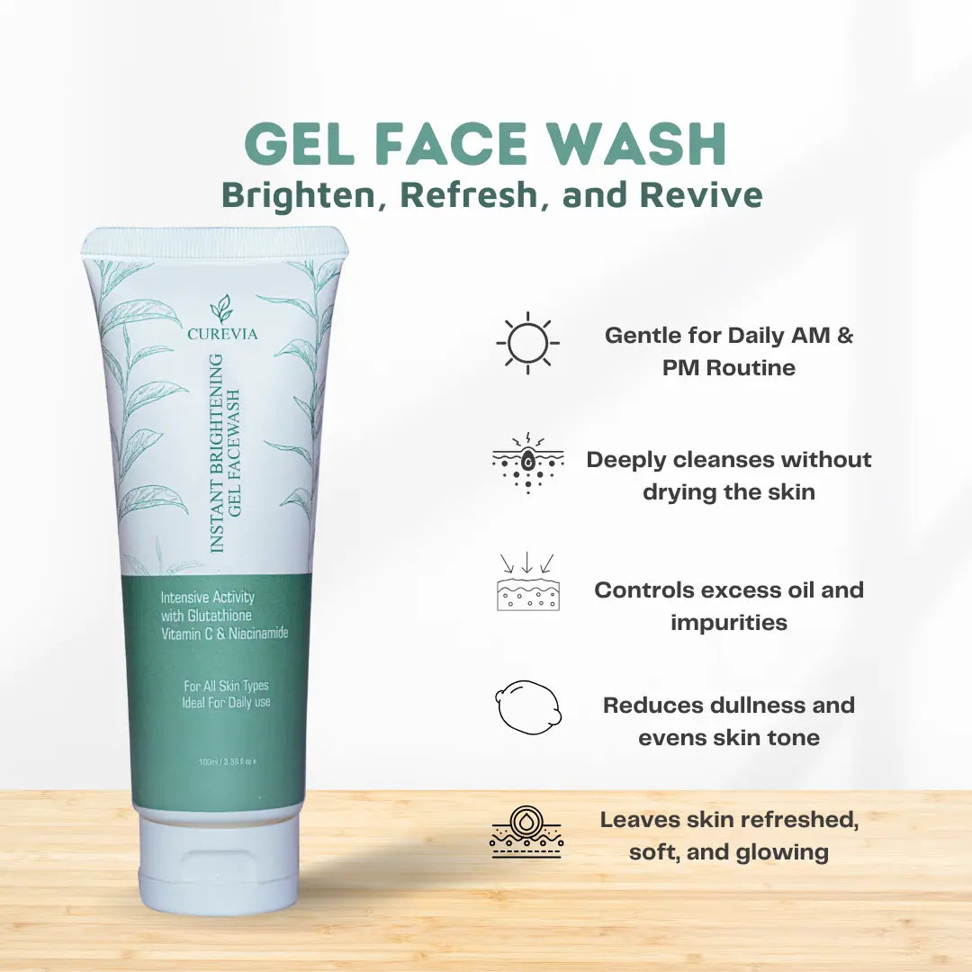 Gluta White Skin Whitening Face Wash