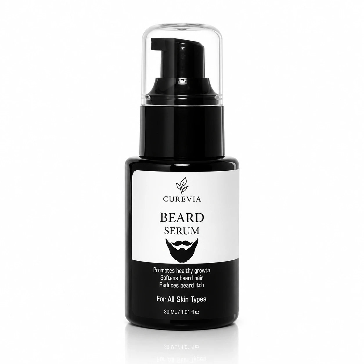 Curevia Healthy Beard Growth and Itch Control Serum for healthier-looking beard growth and daily beard care