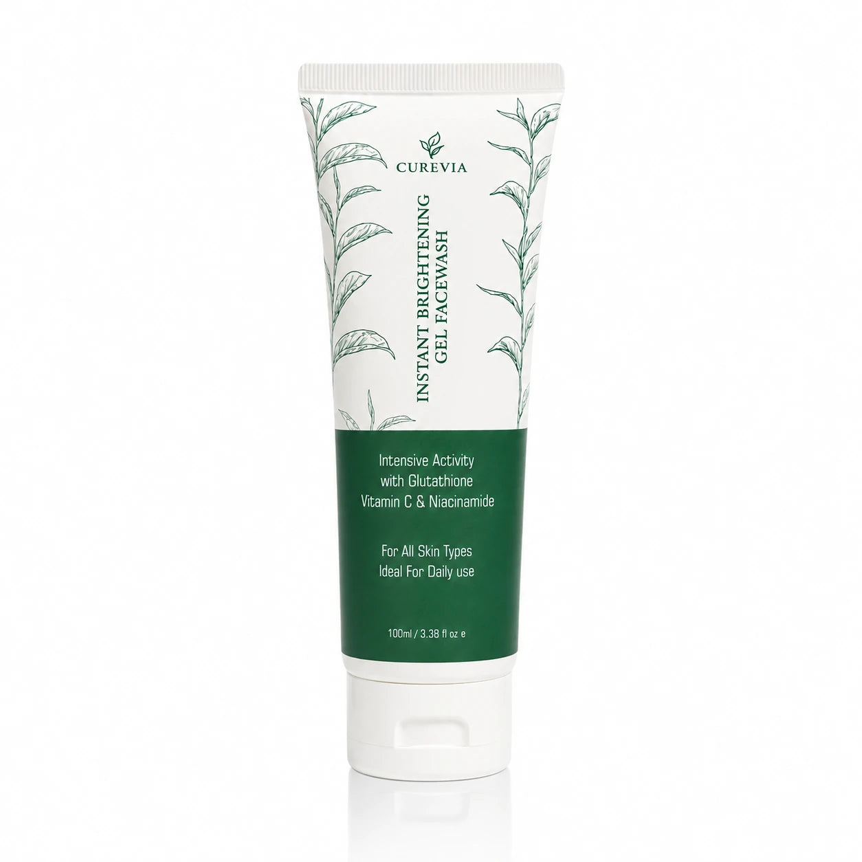 Curevia Instant Brightening Gel Facewash for deep cleansing and fresher-looking skin