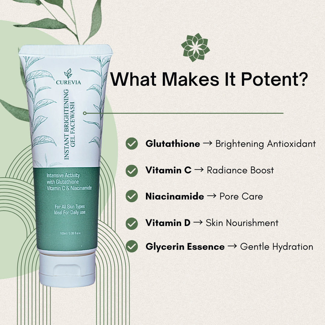 Gluta White Skin Whitening Face Wash