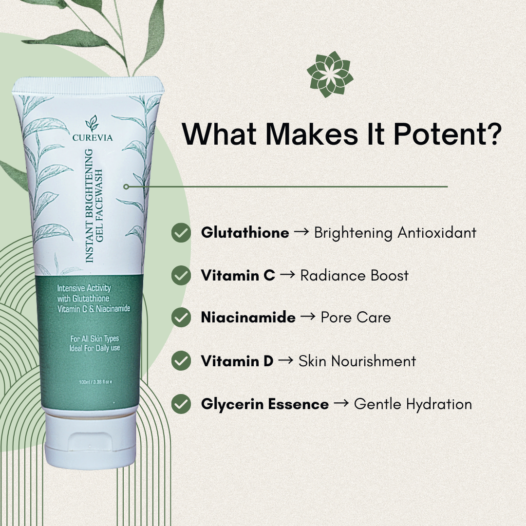 Gluta White Skin Whitening Face Wash