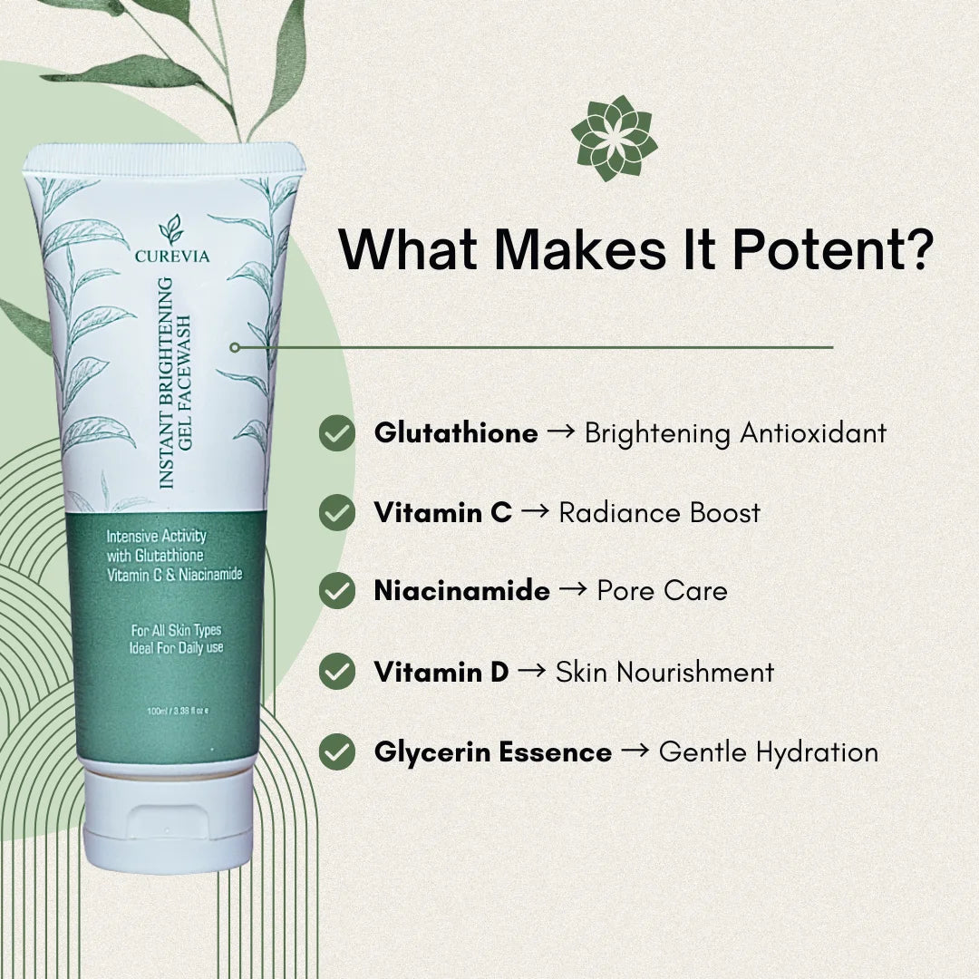 FreshGlow Facewash (Glutathione + Vitamin C)